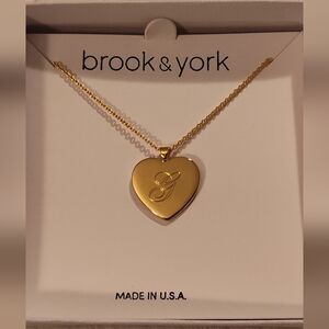 Gold Heart Pendant Necklace